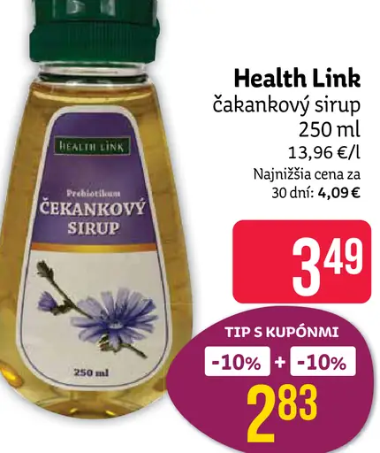 Health Link čakankový sirup