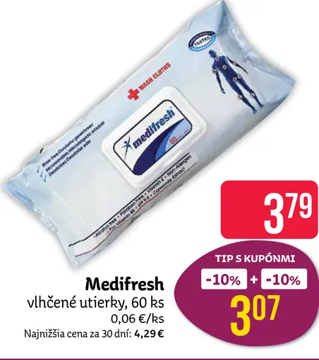Medifresh vlhčené utierky