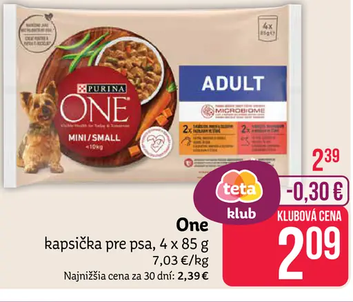 One kapsička pre psa