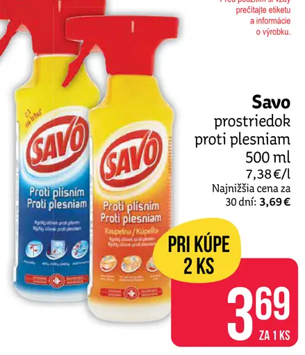 Savo prostriedok proti plesniam