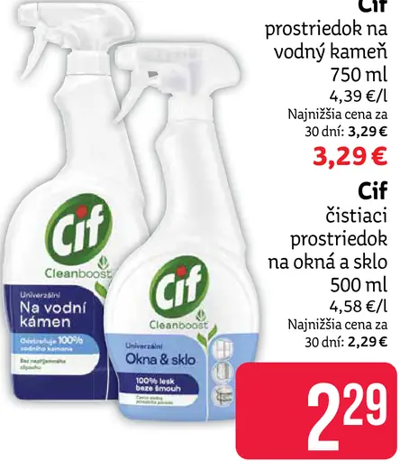 Cif čistiaci prostriedok