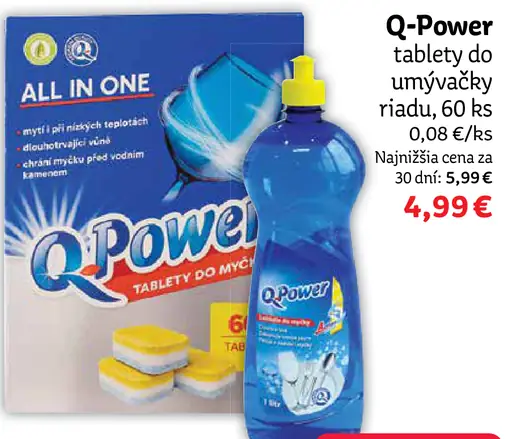 Q-Power tablety do umývačky riadu
