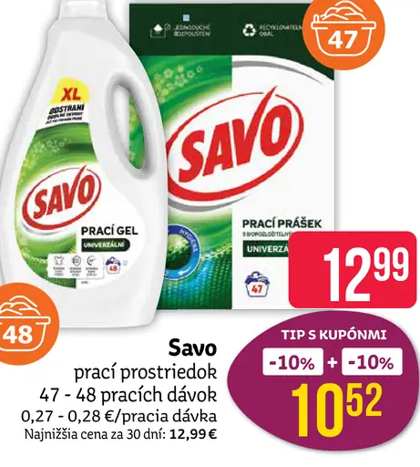 Savo prací prostriedok