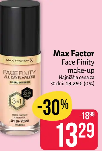 Max Factor Face Finity make-up