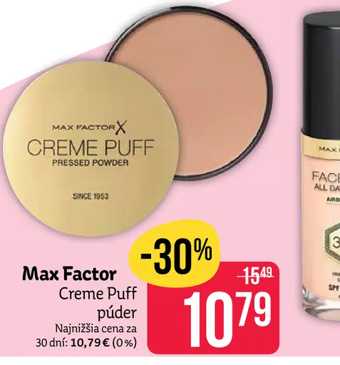 Max Factor Creme Puff nahý púder