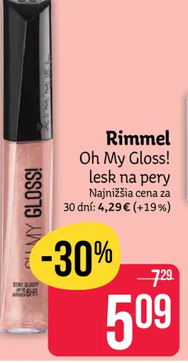 Rimmel Oh My Gloss! lesk na pery