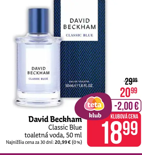David Beckham Classic Blue toaletná voda
