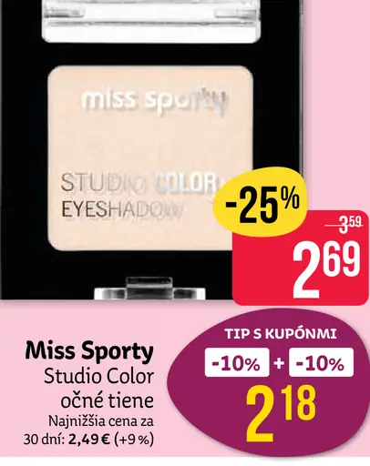 Miss Sporty Studio Color očné tiene