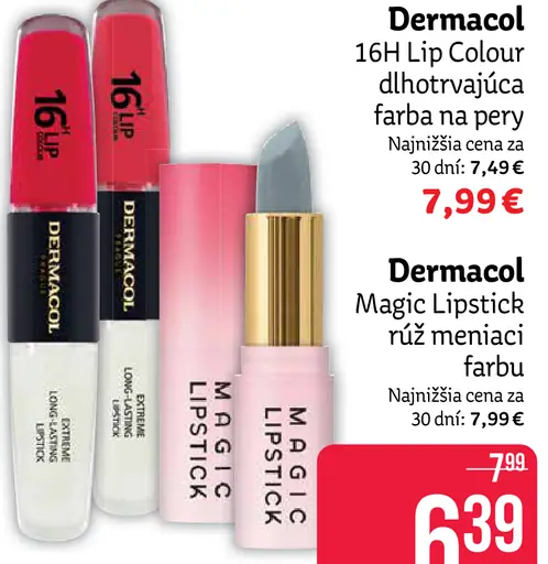 Dermacol 16H Lip Colour dlhotrvajúca farba na pery