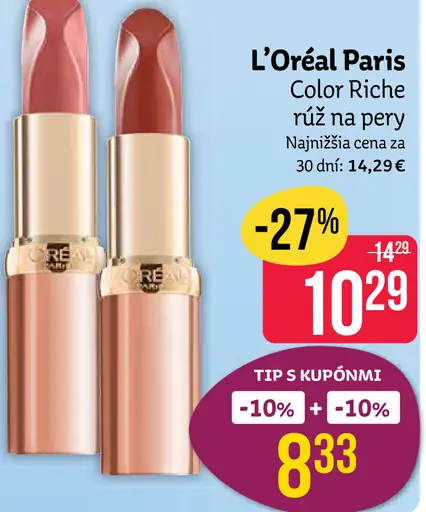L’Oréal Paris Color Riche Rúž na Pery