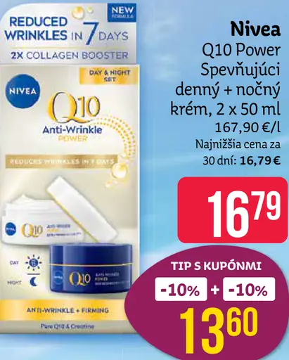 Nivea Q10 Power Denný a nočný krém proti vráskam 2 x