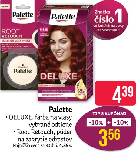 Palette DELUXE farba na vlasy