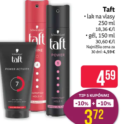 Taft lak na vlasy