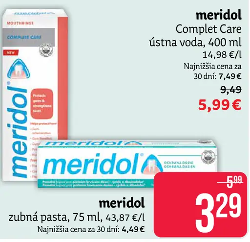 Meridol Complete Care ústna voda