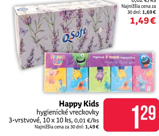 Happy Kids hygienické vreckovky