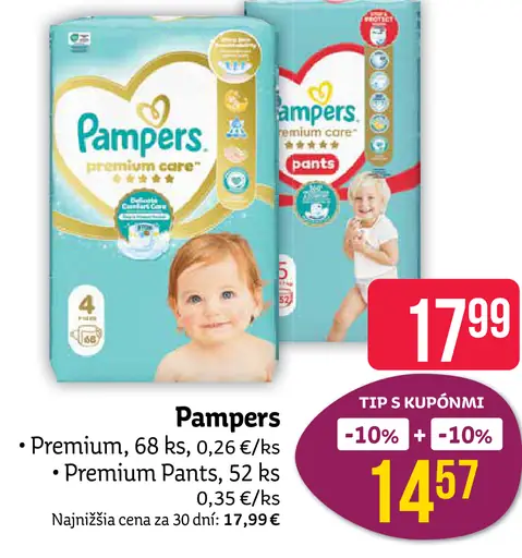 Pampers Premium alebo Premium Pants plienky