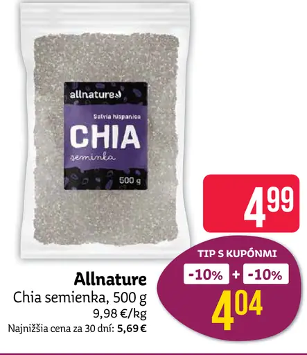 Allnature Chia semienka