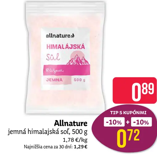 Allnature himalájska soľ