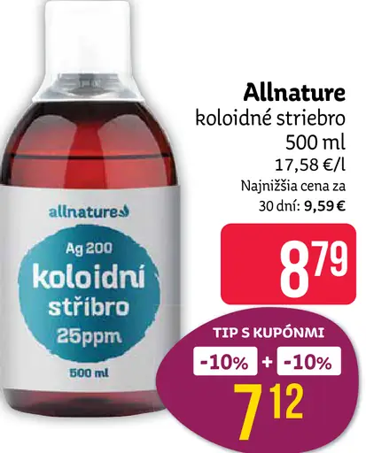 Allnature koloidné striebro