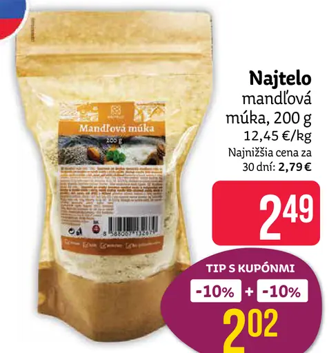 Najtelo mandľová múka