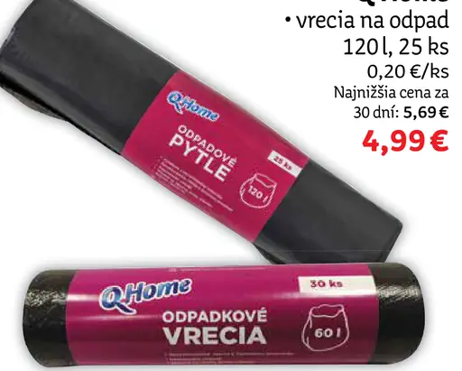 Q Home vrecia na odpad