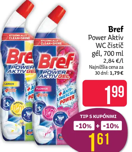 Bref Power Aktiv WC čistiaci gél