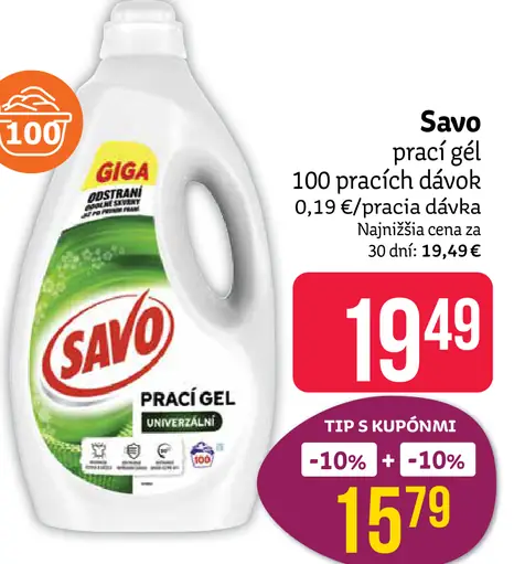 Savo prací gel