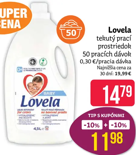 Lovela tekutý prací prostriedok