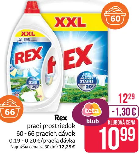 Rex prací prostriedok