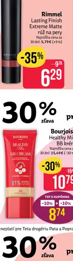 Rimmel Lasting Finish Extreme Matte rúž na pery