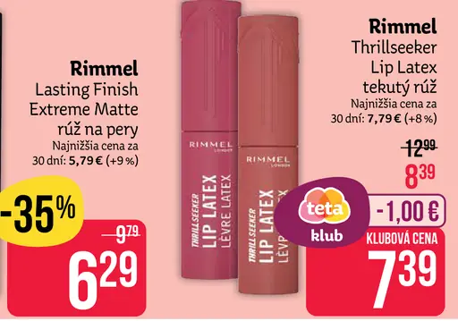Rimmel Thrillseeker Lip Latex tekutý rúž