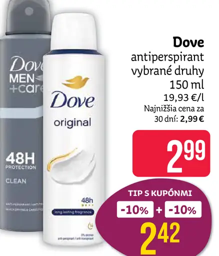 Dove antiperspirant