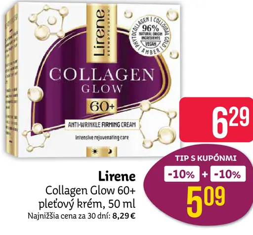 Lirene Collagen Glow 60+ pleťový krém