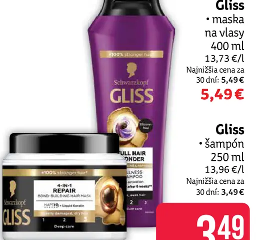 Gliss maska na vlasy