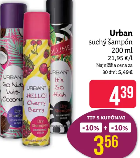 Urban suchý šampón