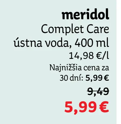 Meridol Complete Care ústna voda