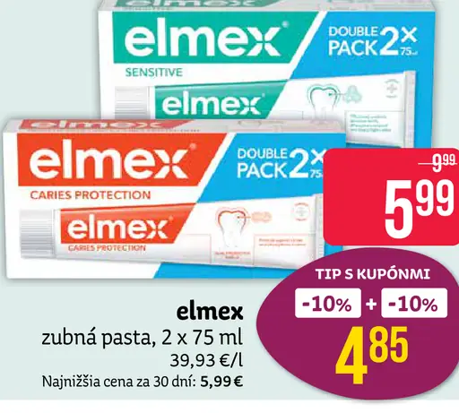 Elmex Caries Protection zubné pasty dvojbalenie