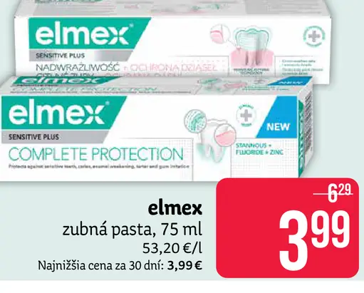 Elmex zubná pasta