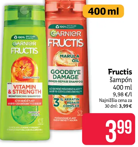 Fructis šampón