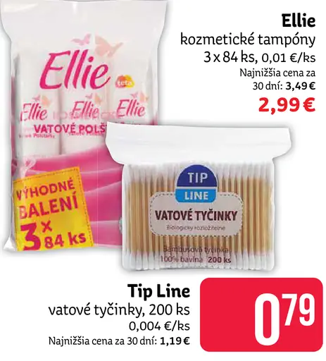 Ellie Kozmetické tampóny