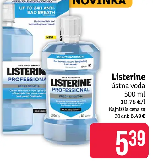 Listerine ústna voda