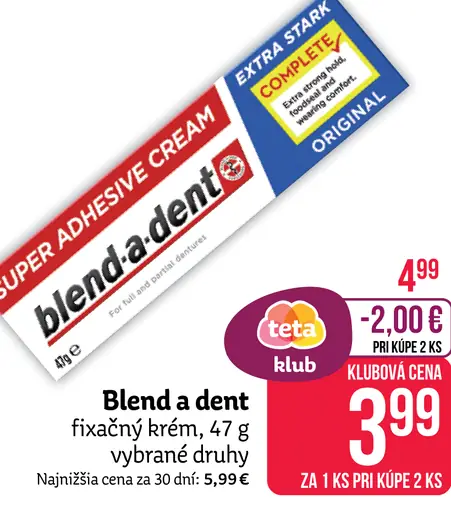 Blend a dent fixačný krém