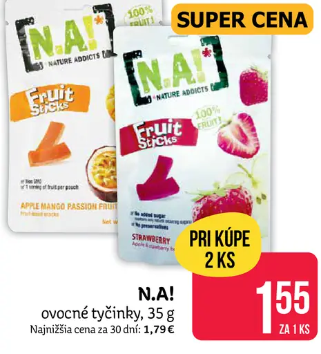 N.A! ovocné tyčinky