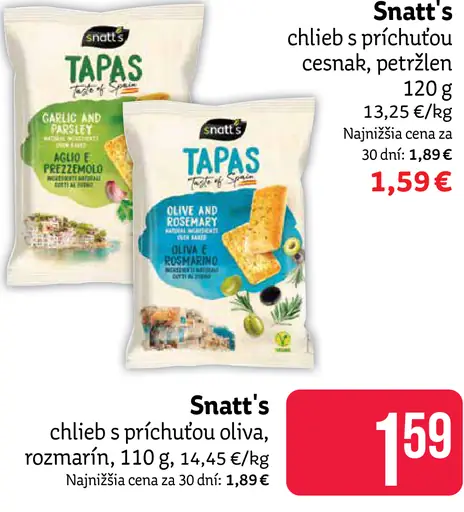 Snatt's chlieb s príchuťou