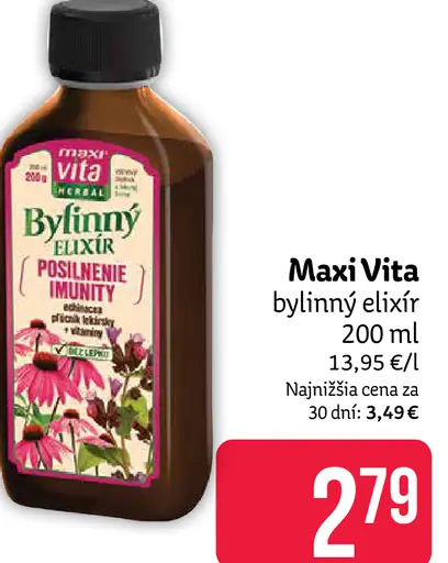 Maxi Vita bylinný elixír