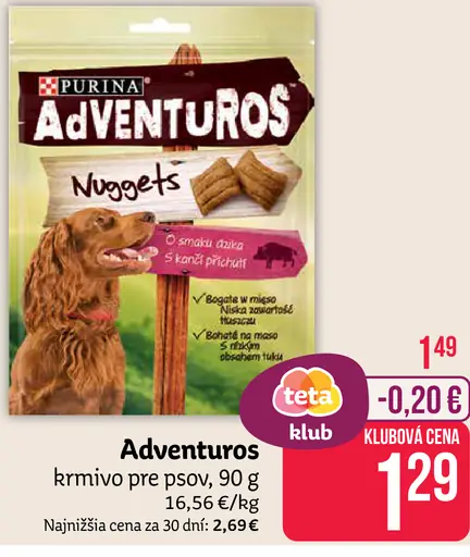 Adventuros Nuggets pochúťka pre psy