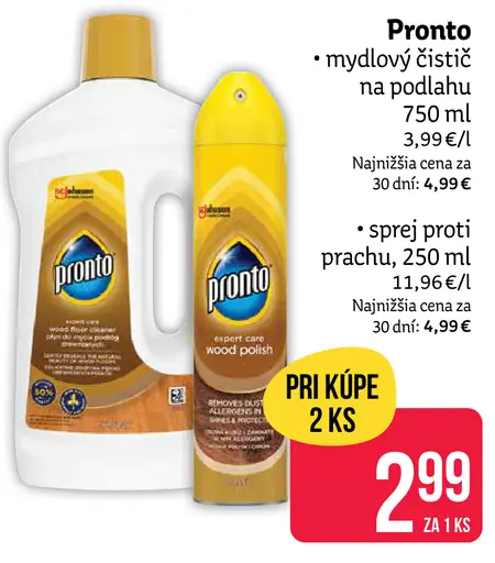 Pronto mydlový čistič na podlahu