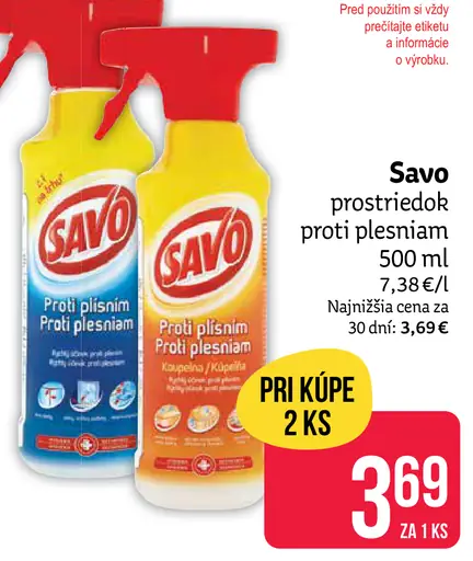 Savo prostriedok proti plesniam