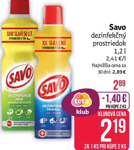Savo dezinfekčný prostriedok