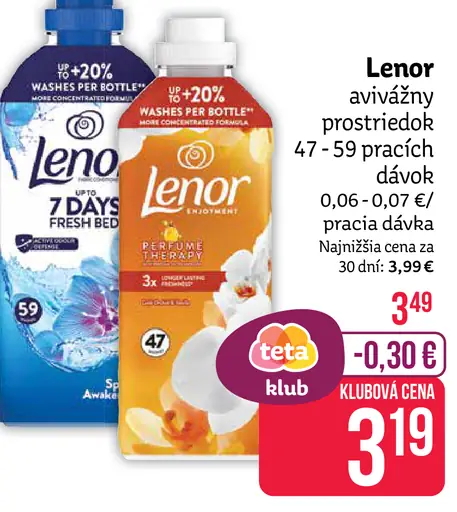 Lenor avivážny prostriedok